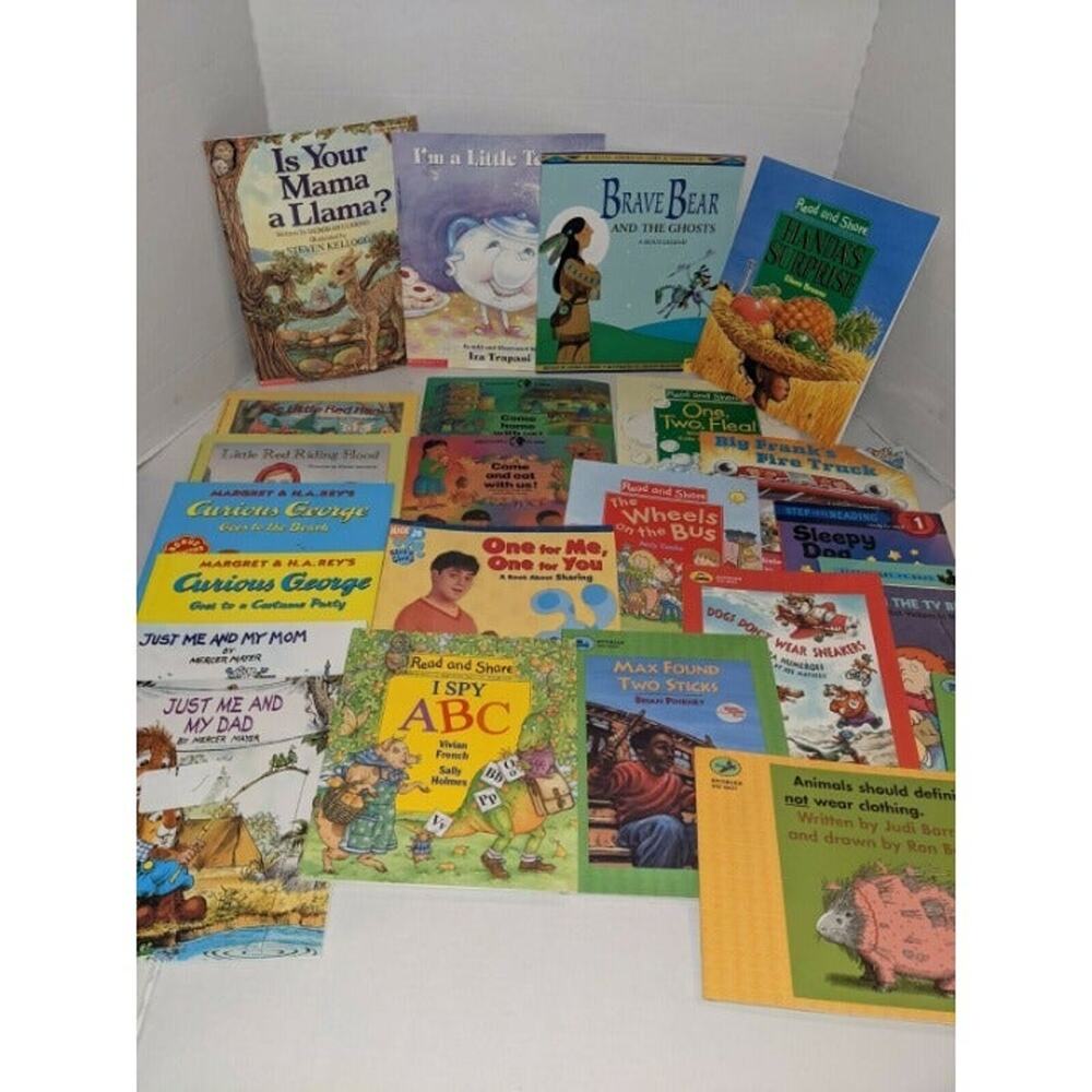 23 Vintage Children's Early Reader Books New Teacher Daycare Home School